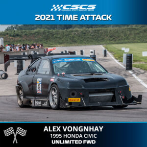 2021 TIME ATTACK - ALEX VONGNHAY - 1995 HONDA CIVIC - UNLIMITED FWD