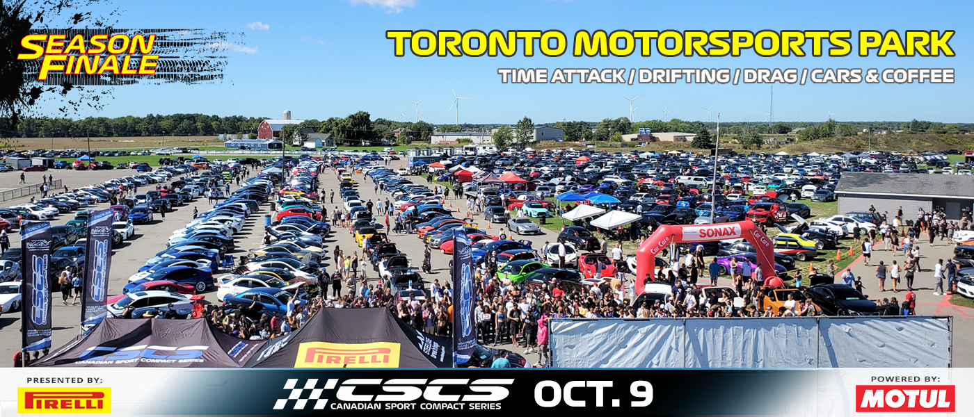 OCT. 9 @ Toronto Motorsports Park Event Banner