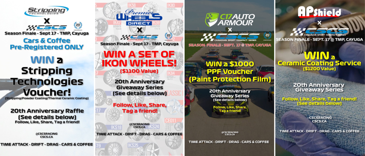 20th Anniversary CSCS Season Finale - Giveaway Series Prizes - Slide 2