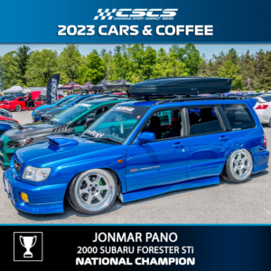 2023 CARS & COFFEE - JONMAR PANO - 2000 SUBARU FORESTER STI - BEST OF SHOW