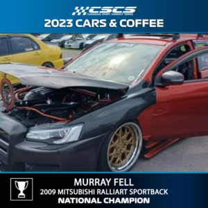 2023 CARS & COFFEE - MURRAY FELL - 2009 MITSUBISHI RALLIART SPORTBACK - BEST OF SHOW