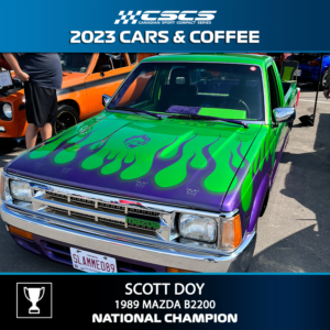 2023 CARS & COFFEE - SCOTT DOY - 1989 MAZDA B2200 - BEST OF SHOW
