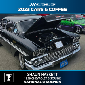 2023 CARS & COFFEE - SHAUN HASKETT - 1958 CHEVROLET BISCAYNE - BEST OF SHOW