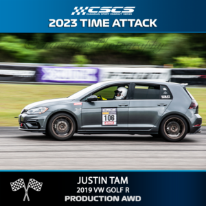 2023 TIME ATTACK - JUSTIN TAM - 2019 VW GOLF R - PRODUCTION AWD