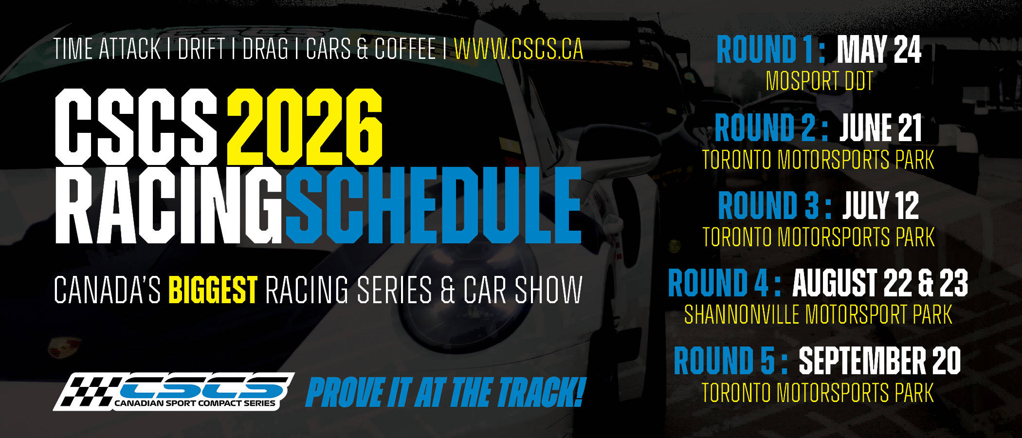 2026 CSCS Racing Schedule